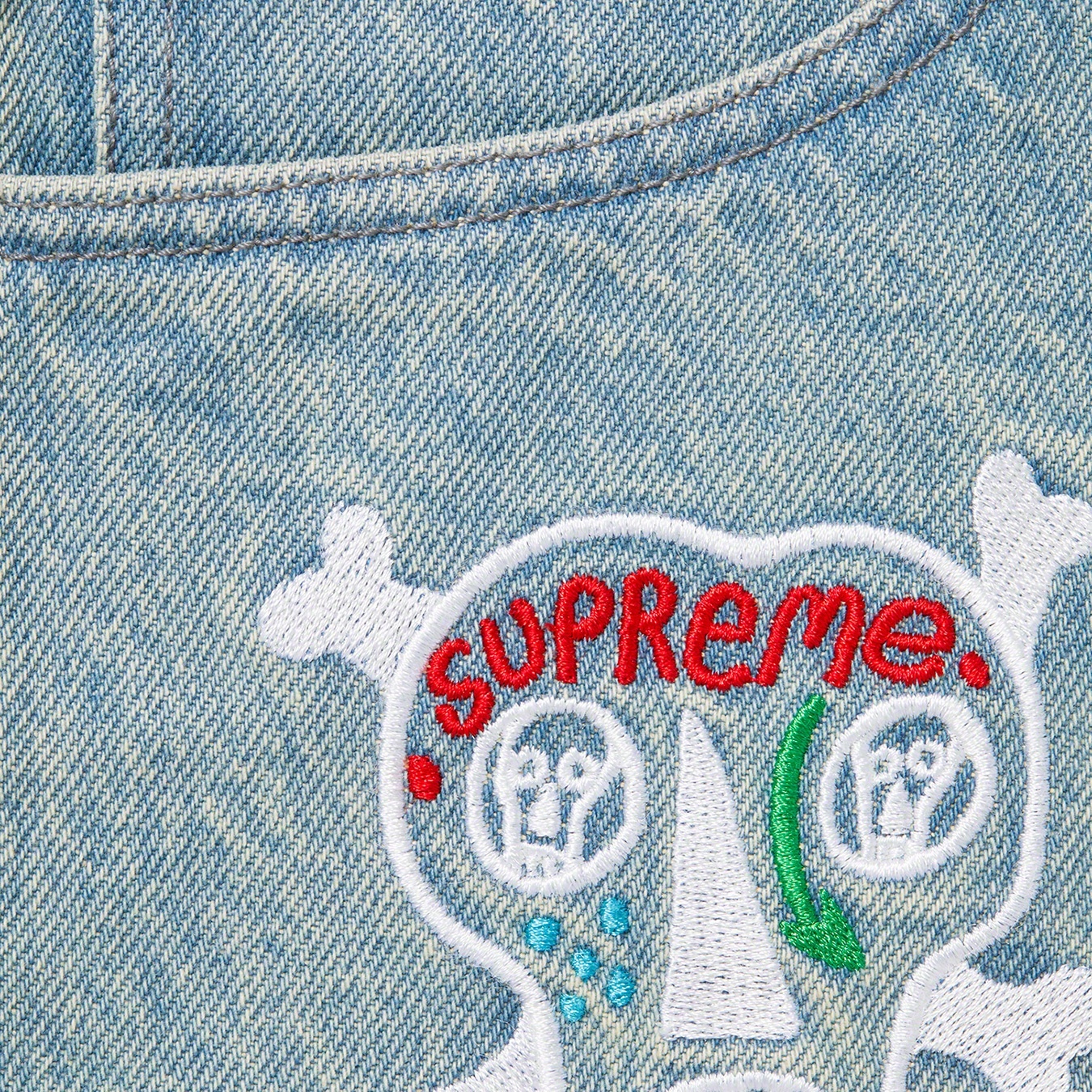 Clayton Patterson/Supreme Skulls Embroidered Regular Jean view 4